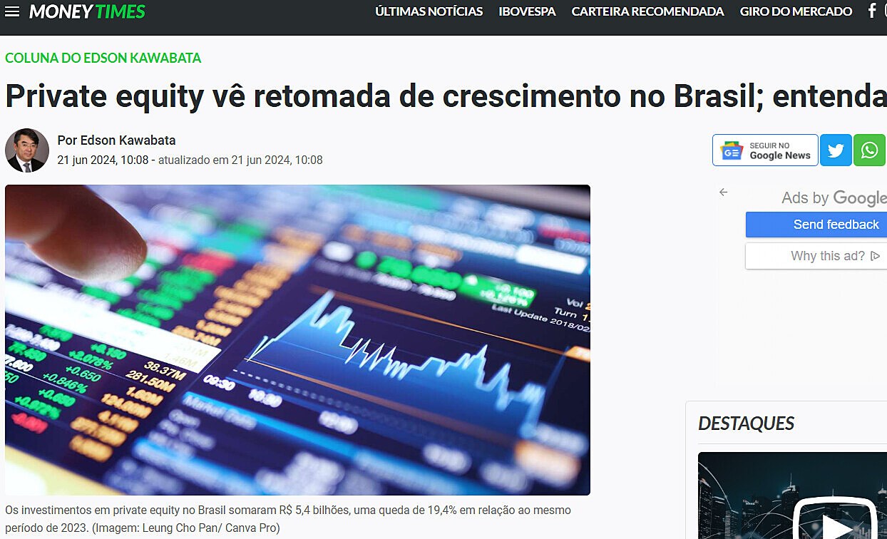 Private equity v retomada de crescimento no Brasil; entenda